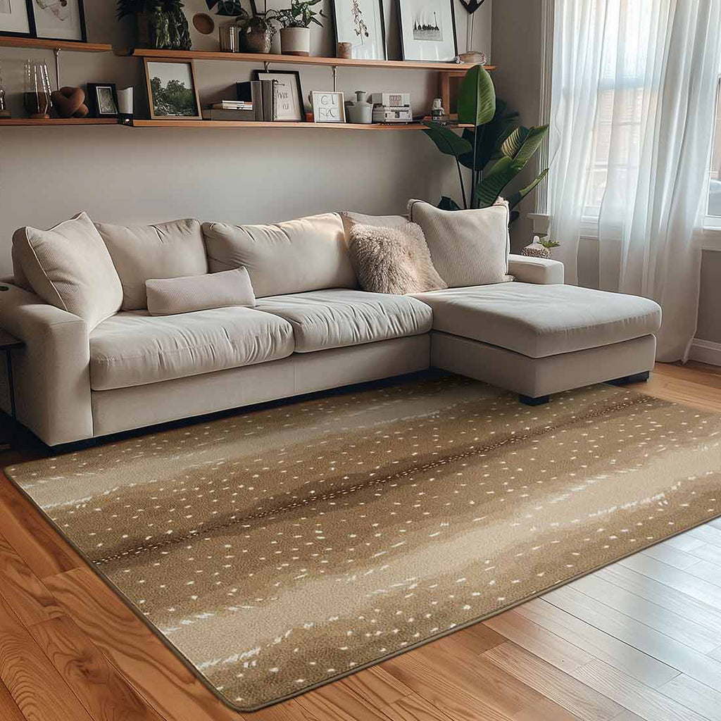 Speckled Brown Rug - 4 x 5