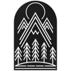 Midnight Mountain Metal Wall Art