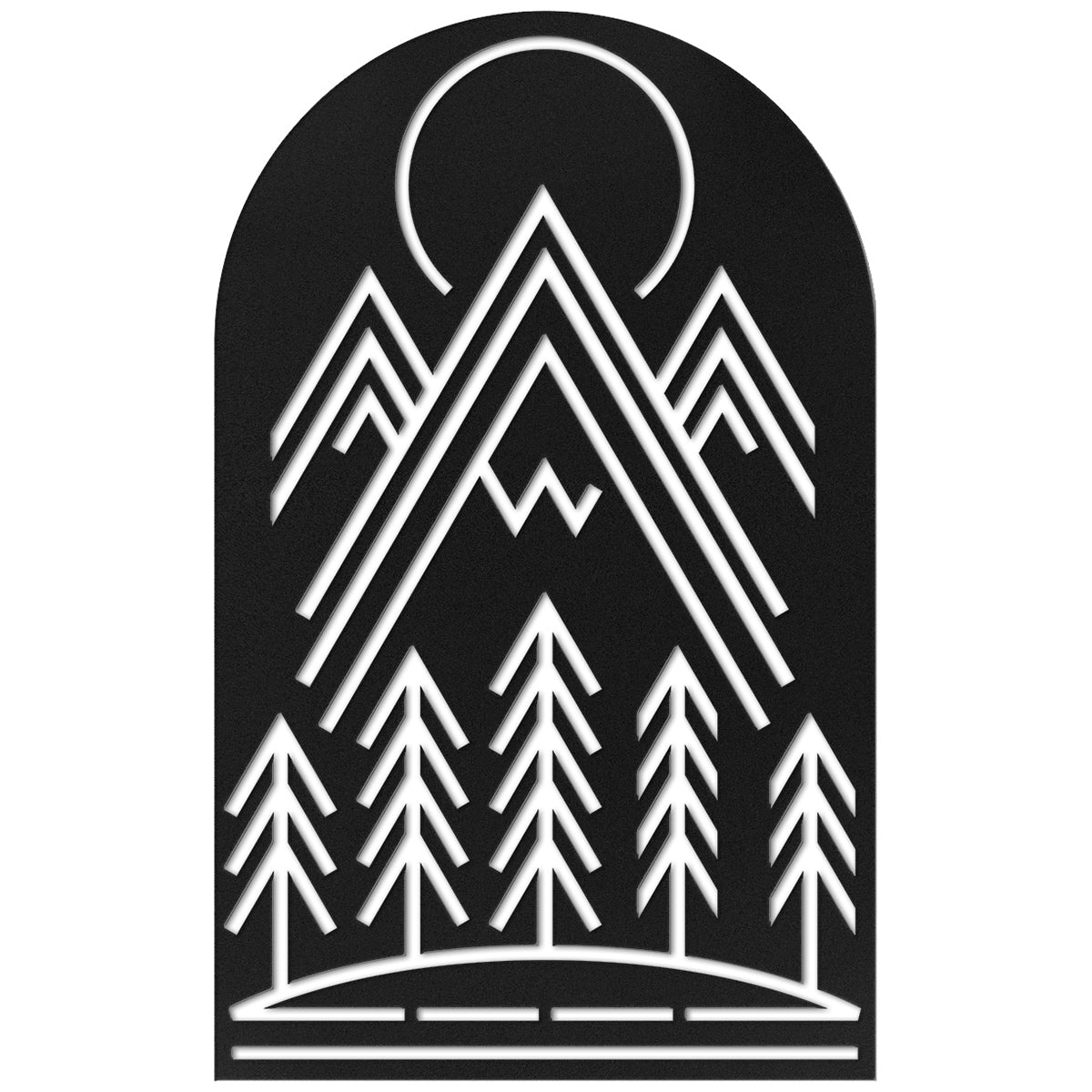 Midnight Mountain Metal Wall Art