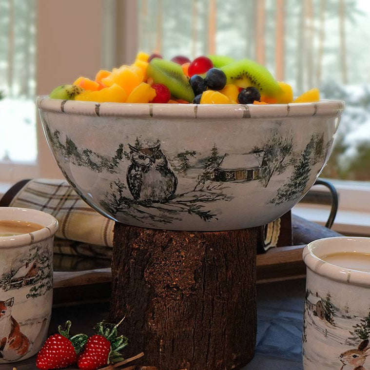 December Woodland Deep Bowl