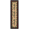 Gifts of the Forest Burgundy Rug - 2 x 8