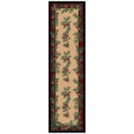 Gifts of the Forest Burgundy Rug - 2 x 8