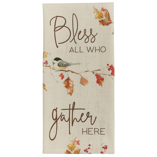 Autumn Harvest Blessings Dishtowels - Set of 4