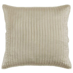 Beige Satin Euro Sham