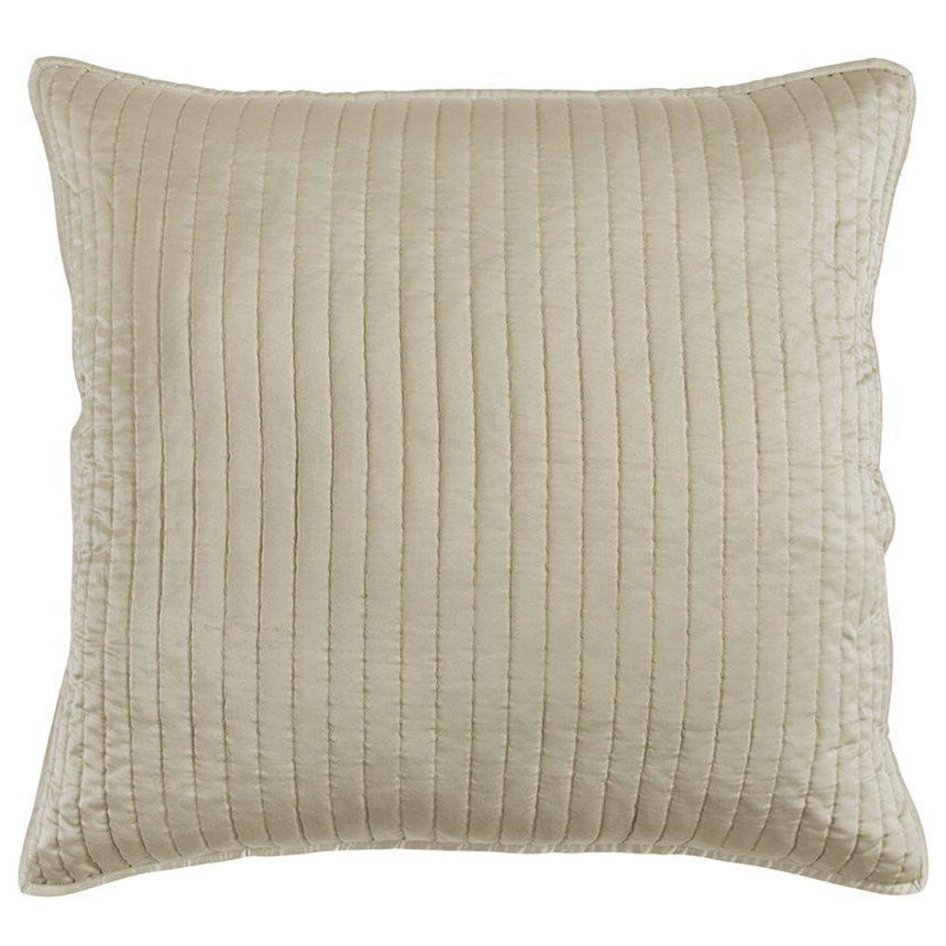 Beige Satin Euro Sham