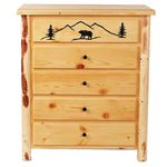 Bear Mountain Log Chest of Drawers