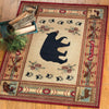 Wooded River Bear Rug - 5 x 7