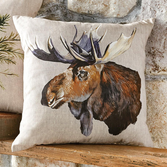 Majestic Moose Outdoor Pillow