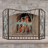 Crane Flock Fireplace Screen - OVERSTOCK - OUT OF STOCK