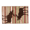 Colorful Horizon Moose Accent Rug