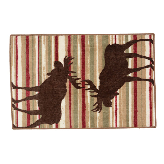 Colorful Horizon Moose Accent Rug