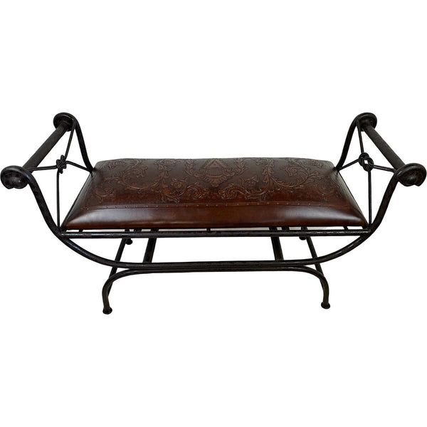 Double Vanity Bench - Colonial & Antique Brown