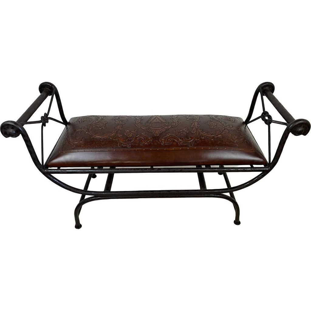 Double Vanity Bench - Colonial & Antique Brown
