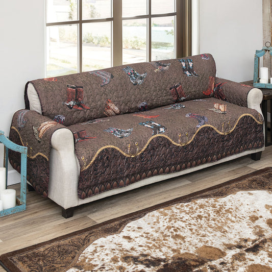 Boots & Spurs Sofa Cover - CLEARANCE