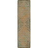 Turquoise Scroll Saddle Rug - 2 x 8