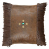 Canyon Shadows Brown Fringed Pillow