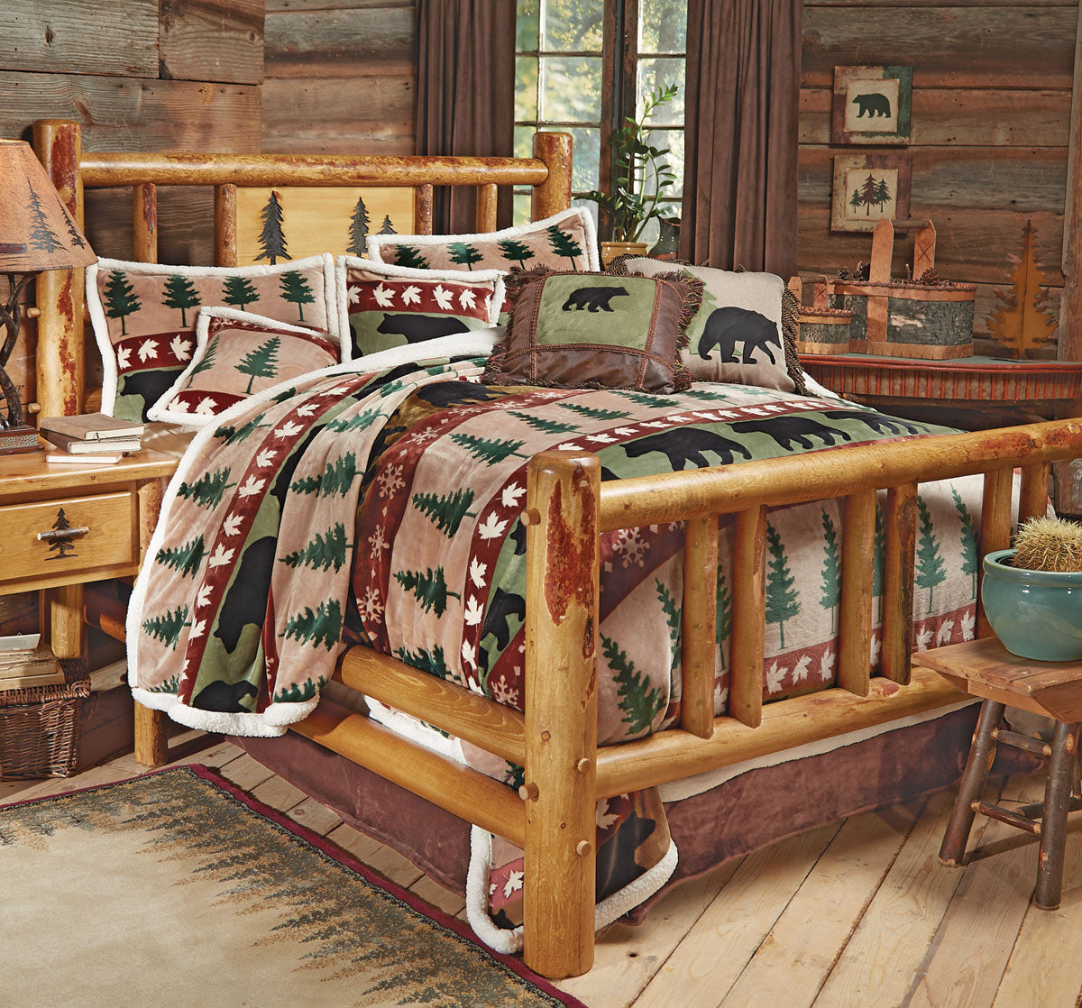 Rocky Mountain Log Bed - Full