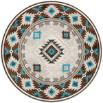 Whiskey River Glacier Rug - 8 Ft. Round