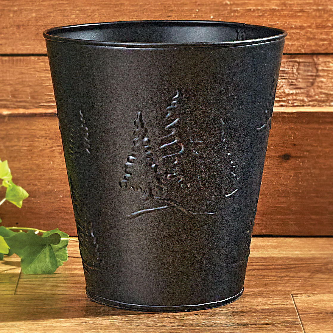 Pine Grove Metal Waste Basket