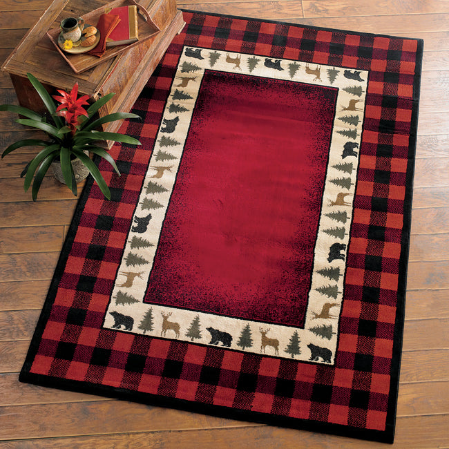 Buffalo Red Rug - 8 x 11