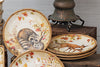 Autumn Wildlife Dessert Plates - Set of 4 - OVERSTOCK