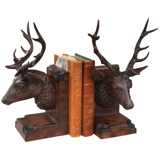 Stag Head Bookends