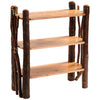 Hickory Open Bookshelf with Twig Accents