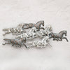 Frosted Metal Horses Wall Art