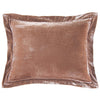 Rose Velvet Flanged Euro Sham - OUT OF STOCK UNTIL 06/11/2026