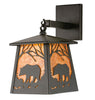 Black Bear at Sunset Lantern Wall Sconce