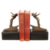 Ski Jumper Bookends - Vintage Gold