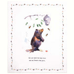 Honey Bear Lightweight Plush Throw