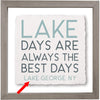 Lakeside Days Personalized Wall Art