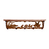 Quail Family 34 Inch Pine Hook Shelf