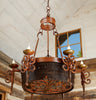 Tequila Barrel Scroll Chandelier