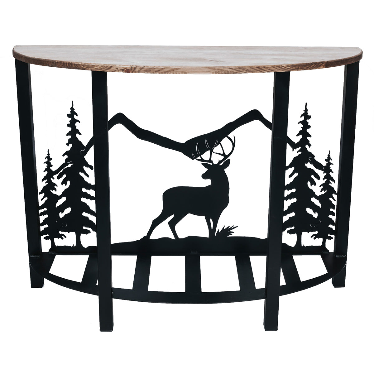 Deer Mountain Scene Sofa Table