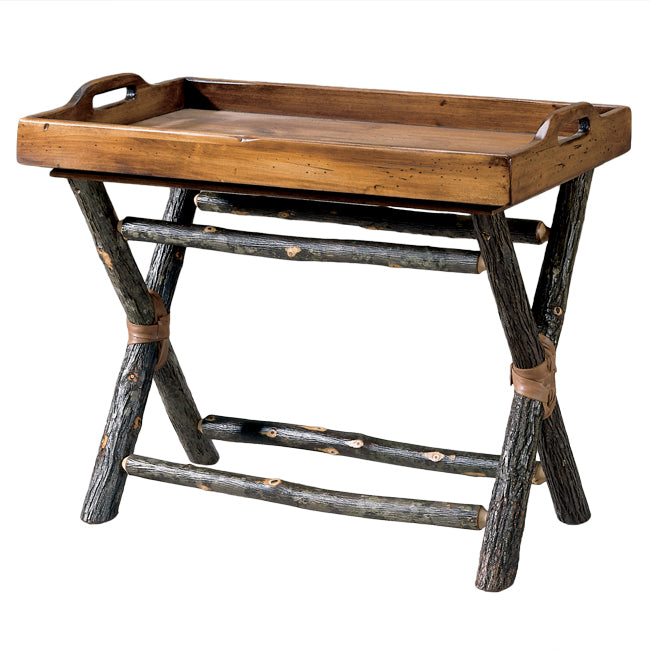 Black Forest Hickory Tray End Table