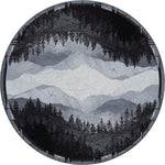 Mountain Crest Gray Rug - 8 Ft. Round