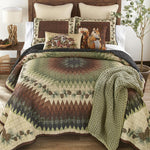 Pinecone Radiance Quilt Bed Set - King