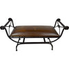 Double Vanity Bench - Steer Brands & Rustic