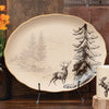 White Frost Ceramic Serving Platter