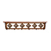 Picture Jasper Stone 42 Inch Pine Hook Shelf