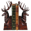 Deer Head Bookends - Burlwood