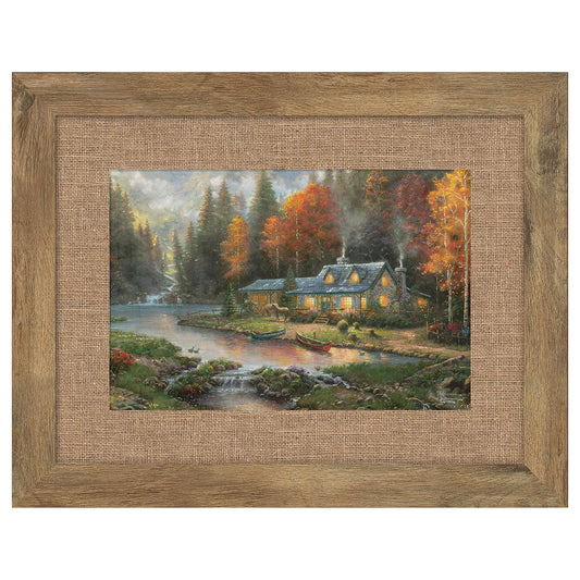 Evening at Autumn Lake Framed Print