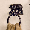 Kodiak Bear Cast Towel Ring