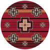 Bounty Red Southwestern Rug - 8 Ft. Round