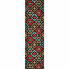 Diamond Dance Turquoise Rug - 2 x 8