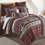 Black Bear Ridge Plaid Quilt Bed Set - King