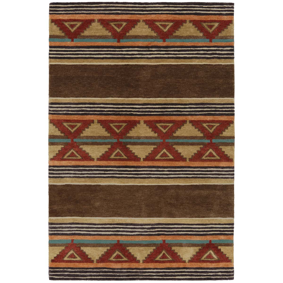 Taos Brown Rug - 5 x 7