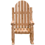 Unfinished Voyageur Adirondack Rocking Chair